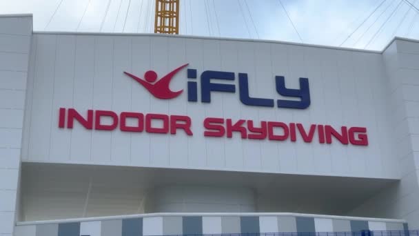 Ifly Indoor Skydiving London London Ηνωμένο Βασίλειο Δεκεμβρίου 2023 — Αρχείο Βίντεο