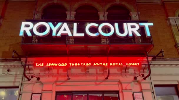 Royal Court Theatre Londres Londres Reino Unido Diciembre 2023 — Vídeos de Stock