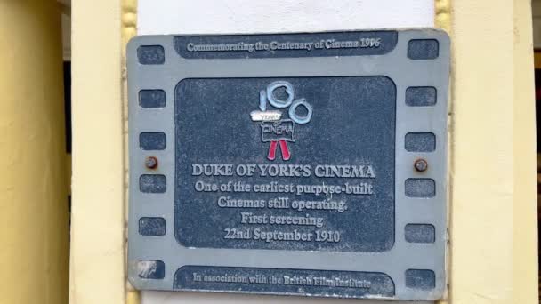 Duke Yorks Picturehouse Brighton Oldest Film Theater Brighton Ηνωμενο Βασιλειο — Αρχείο Βίντεο