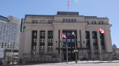 Kanada Parlamento Binası - OTTAWA, ONTARIO CANADA - 16 Nisan 2024