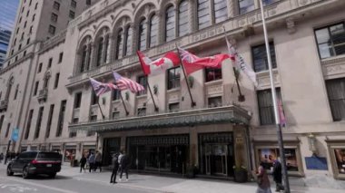 Toronto Kanada 'daki Fairmont Royal York Oteli - TORONTO, ONTARIO CANADA - 15 Nisan 2024