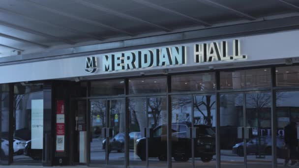Meridian Hall Στο Τορόντο Του Καναδά Toronto Ontario Canada Απριλίου — Αρχείο Βίντεο