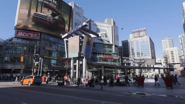 Célèbre Populaire Yonge Dundas Square Toronto Canada Toronto Ontario Canada — Video