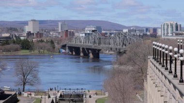 Parliament Hill 'den Ottawa Manzaralı Alexandra Köprüsü - Kanada' da seyahat fotoğrafçılığı
