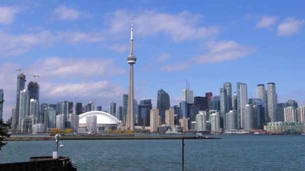Vue Des Îles Toronto Horizon Toronto Toronto Ontario Canada Avril — Video