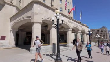 Ottawa Kanada 'dan ünlü Chateau Laurier - OTTAWA, Kanada - 17 Nisan 2024