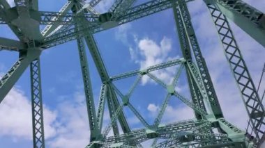 Montreal Kanada şehrinde Jacques Cartier Köprüsü - seyahat fotoğrafçılığı 