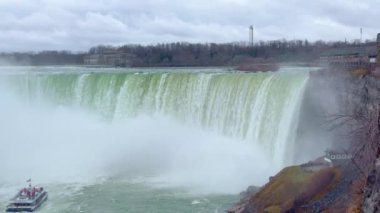 Kanada 'daki Niagara Şelaleleri çok görkemli bir seyahat merkezidir - seyahat fotoğrafçılığı Kanada