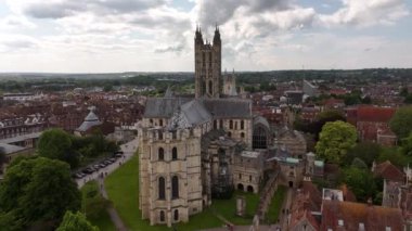 Birleşik Krallık 'ta Canterbury Katedrali' nde uçuş - hava aracı fotoğrafçılığı