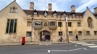 Cambridge 'deki Pembroke Koleji - CAMBRIDGE, İngiltere BİRLİĞİ KINGDOM - 26 Mayıs 2024