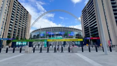 Londra 'daki ünlü Wembley Stadyumu - LONDON, İngiltere Birleştirilmiş KINGDOM - 27 Mayıs 2024