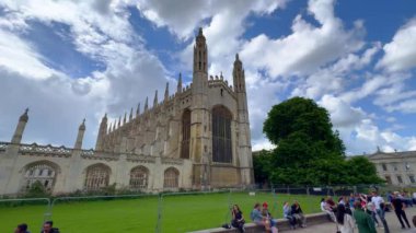 Cambridge Üniversitesi 'ndeki King' s College Kilisesi - CAMBRIDGE, İngiltere KINGDOM - 26 Mayıs 2024