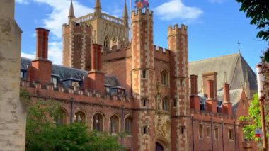 Cambridge Üniversitesi 'ndeki ünlü St. Johns Koleji - CAMBRIDGE, İNGLAND KINGDOM - 26 Mayıs 2024
