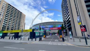 Londra 'daki ünlü Wembley Stadyumu - LONDON, İngiltere Birleştirilmiş KINGDOM - 27 Mayıs 2024
