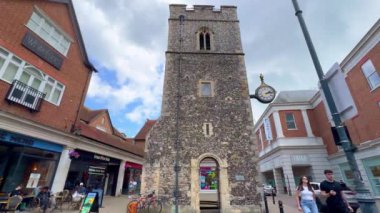 Canterbury Kent 'teki Aziz George Kulesi - CANTERBURY, İngiltere Birleşik KINGDOM - 25 Mayıs 2024