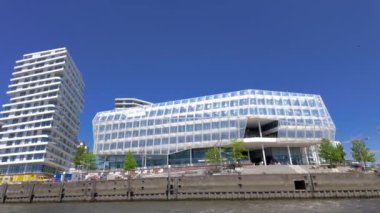 Hamburg Liman Şehri, şehrin çok pahalı ve lüks bir şehridir. HAMBURG, GERMANY - 15 Mayıs 2024
