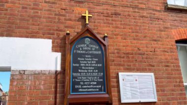 Canterbury 'li Aziz Thomas Kilisesi ve Tapınağı - CANTERBURY, İngiltere Birleşik KINGDOM - 25 Mayıs 2024