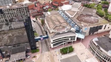 Senfoni Salonu ve ICC Kongre Merkezi Birmingham hava manzarası - Doğum, İngiltere - 22 Mayıs 2024