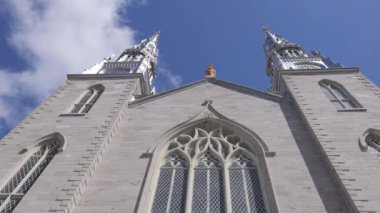 Ottawa Kanada 'daki Notre Dame Katedrali - OTTAWA, CANADA NORTH AMERICA - 17 Nisan 2024