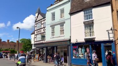 Cambridge 'in tarihi şehir merkezi - CAMBRIDGE, İngiltere Birleştirilmiş KINGDOM - 26 Mayıs 2024