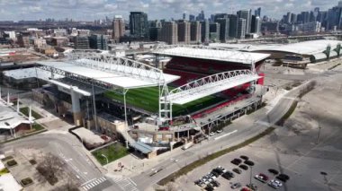 Toronto Kanada 'daki BMO Sahası Toronto FC Toronto futbol kulübü - TORONTO, CANADA NORTH AMERICA - 17 Nisan 2024