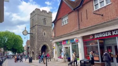 Canterbury Kent 'teki Aziz George Kulesi - CANTERBURY, İngiltere Birleşik KINGDOM - 25 Mayıs 2024