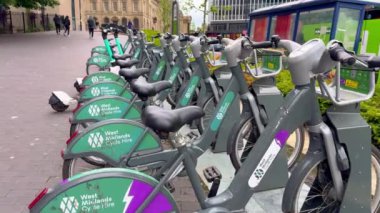 Birmingham 'da Kiralık Bisikletler - Birmingham, İngiltere Birleşik KINGDOM - 23 Mayıs 2024
