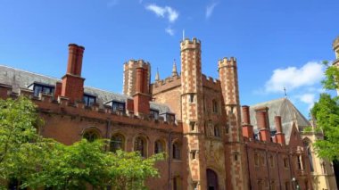 Cambridge Üniversitesi ünlü St Johns Koleji - Birleşik Krallık 'ta seyahat fotoğrafçılığı
