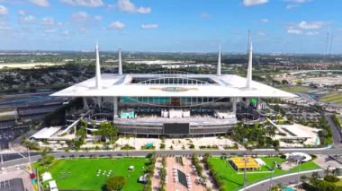 Hard Rock Stadyumu Miami hava manzarası - Miami Yunuslarının evi - MIAMI, FLORIDA - 3 Kasım 2024