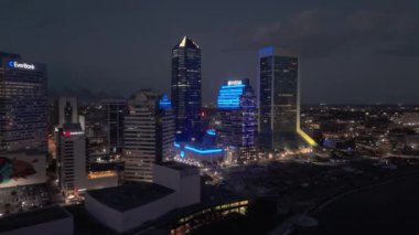 Jacksonville Florida Şehir Merkezi 'nin ufuk çizgisi - JACKSONVILLE, ABD - 30 Ekim 2024