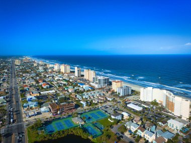 Jacksonville Sahili Florida JAX Plajı - hava manzaralı