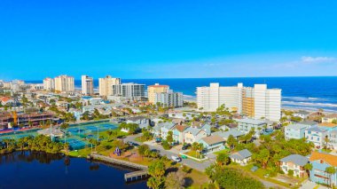 Flight over Jacksonville Beach Flordia - JACKSONVILLE, FLORIDA USA - OCTOBER 29, 2024 clipart