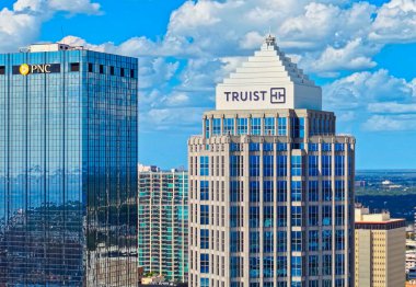 Truist Tower in Downtown Tampa Florida - TAMPA, USA - OCTOBER 31, 2024 clipart