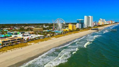 Myrtle Sahili boyunca uçuş - MYRTLE BEACH, Güney CAROLINA ABD - 27 Ekim 2024