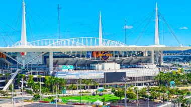 Hard Rock Stadyumu Miami hava manzarası - Miami Yunuslarının evi - MIAMI, ABD - 3 Kasım 2024