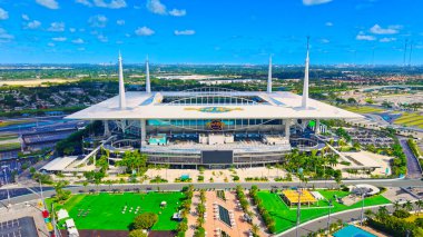 Hard Rock Stadyumu Miami hava manzarası - Miami Yunuslarının evi - MIAMI, ABD - 3 Kasım 2024