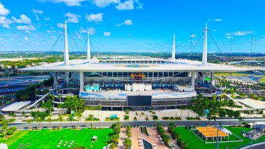 Hard Rock Stadyumu Miami hava manzarası - Miami Yunuslarının evi - MIAMI, ABD - 3 Kasım 2024