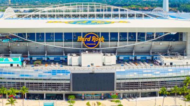 Hard Rock Stadyumu Miami hava manzarası - Miami Yunuslarının evi - MIAMI, ABD - 3 Kasım 2024
