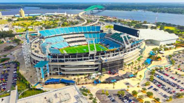 Jacksonville hava sahasındaki Everbank Stadyumu - JACKSONVILLE, ABD - 29 Ekim 2024