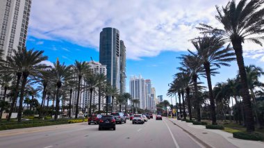Miami Beach Florida 'dan POV Drive - MIAMI, FLORIDA - 5 Kasım 2024