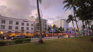 Ocean Drive South Beach, Miami Beach Florida - MIAMI, FLORIDA - 5 Kasım 2024