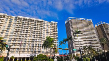 Miami Beach Florida 'daki ikonik yüksek binalar ve lüks daireler - MIAMI, FLORIDA - 5 Kasım 2024