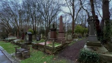 Londra Mezarlığı En eski mezarlıklar - Londra, Birleşik KINGDOM - 20 ARALIK 2024
