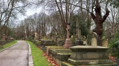 Londra Mezarlığı En eski mezarlıklar - Londra, Birleşik KINGDOM - 20 ARALIK 2024