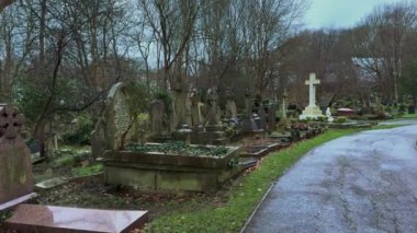 Londra Mezarlığı En eski mezarlıklar - Londra, Birleşik KINGDOM - 20 ARALIK 2024