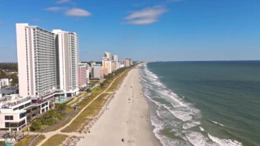 Myrtle Sahili Güney Carolina hava manzarası - MYRTLE BEACH, GÜNEY CAROLINA ABD - 27 Ekim 2024
