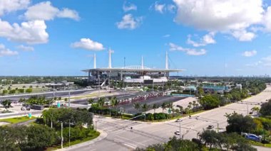 Hard Rock Stadyumu Miami hava manzarası - Miami Yunuslarının evi - MIAMI, FLORIDA - 1 Kasım 2024