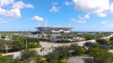 Hard Rock Stadyumu Miami hava manzarası - Miami Yunuslarının evi - MIAMI, FLORIDA - 1 Kasım 2024