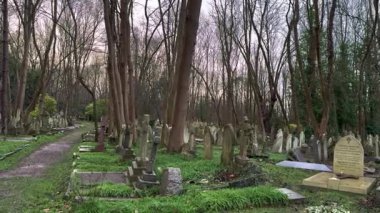 Londra Mezarlığı En eski mezarlıklar - Londra, Birleşik KINGDOM - 20 ARALIK 2024