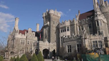 Casa Loma spadina Müzesi Toronto Kanada 'da ünlü bir binadır - TORONONTO, ONTARIO CANADA - 15 Nisan 2024